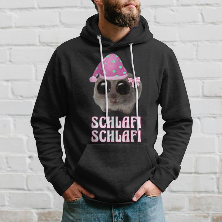 Schlafi Schlafi Sad Hamster Hamstie Meme Sleep Kapuzenpullover Geschenke für Ihn