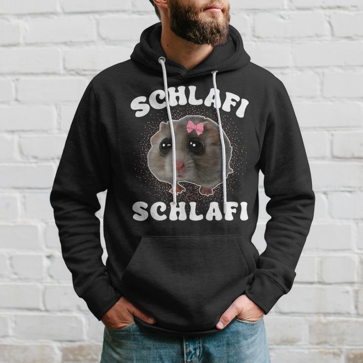 Schlafi Schlafi Sad Hamster Meme Hamster Sleep Sleep Kapuzenpullover Geschenke für Ihn