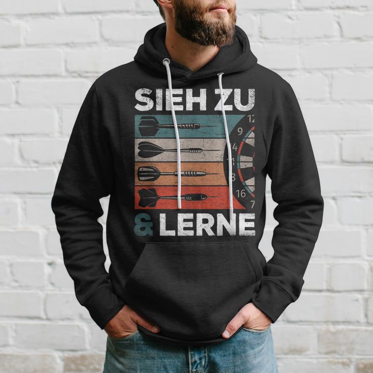 See Zu Und Lerneintage Darts Retro Sl Darts Kapuzenpullover Geschenke für Ihn