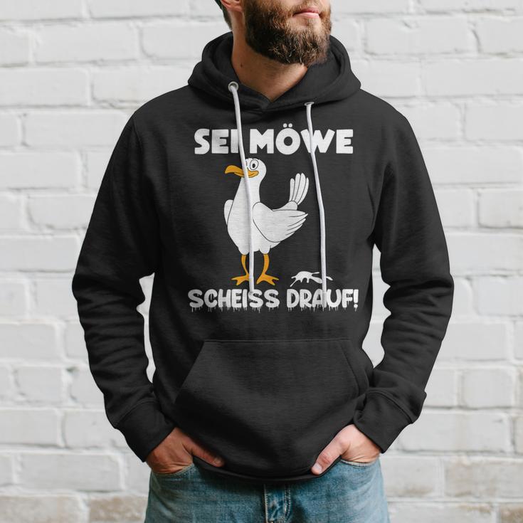 Sei Möwe Scheiss Drauf Kapuzenpullover Geschenke für Ihn