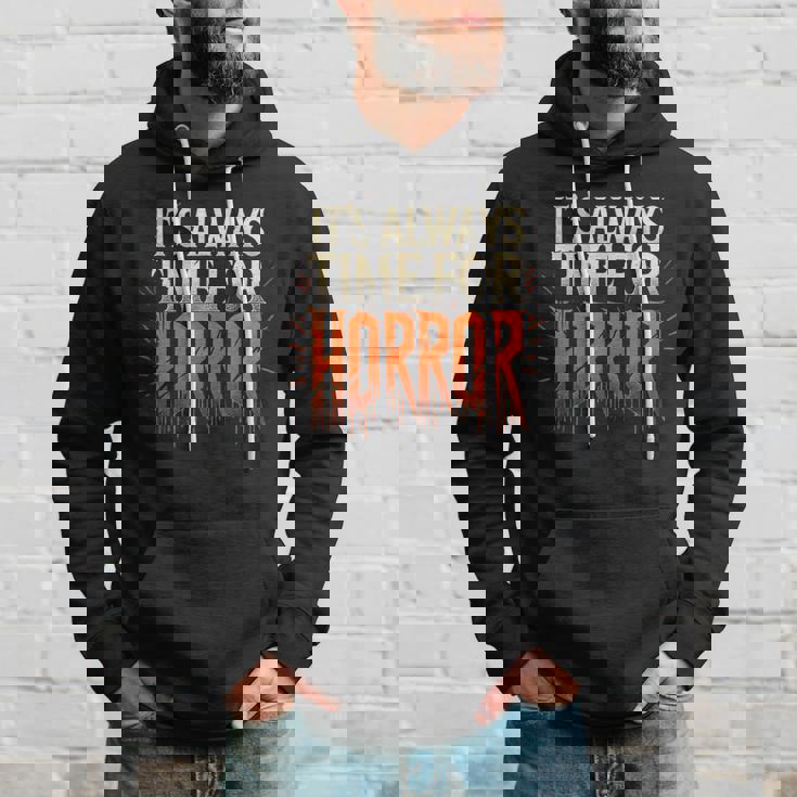 Sempre Tempo Per Horror Spooky Graphic Felpa con cappuccio Regalos para él
