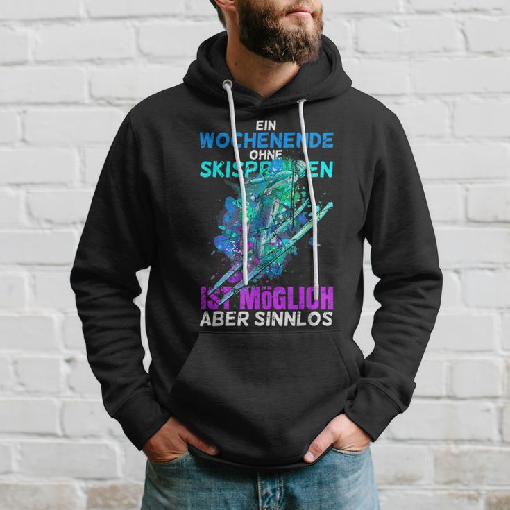 Ski Jumping Winter Sport For Skiing Fans Kapuzenpullover Geschenke für Ihn