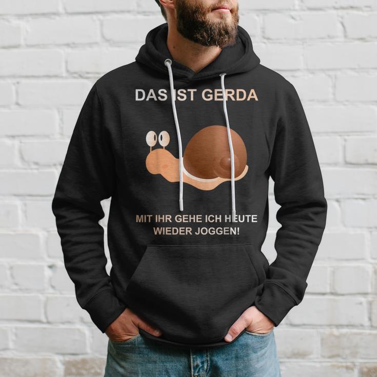 With Snail Gerda Gehe Ich Heute Wieder Wieder Jogging Kapuzenpullover Geschenke für Ihn