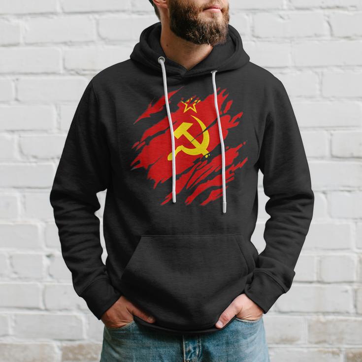 Soviet Flag Retro Ussr Soviet Union Cccp Kapuzenpullover Geschenke für Ihn