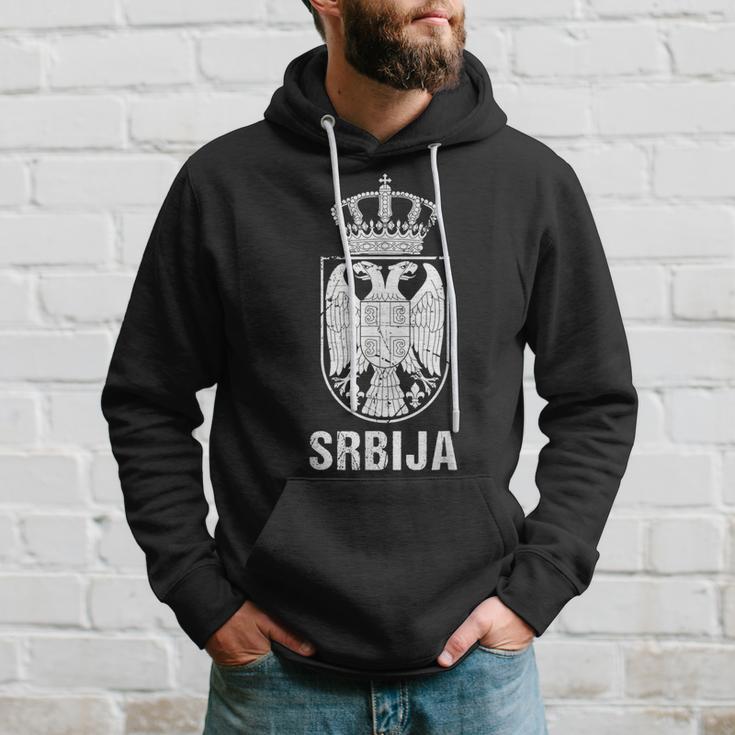 Srbija Serbia Flag Serbian Double Eagle Kapuzenpullover Geschenke für Ihn