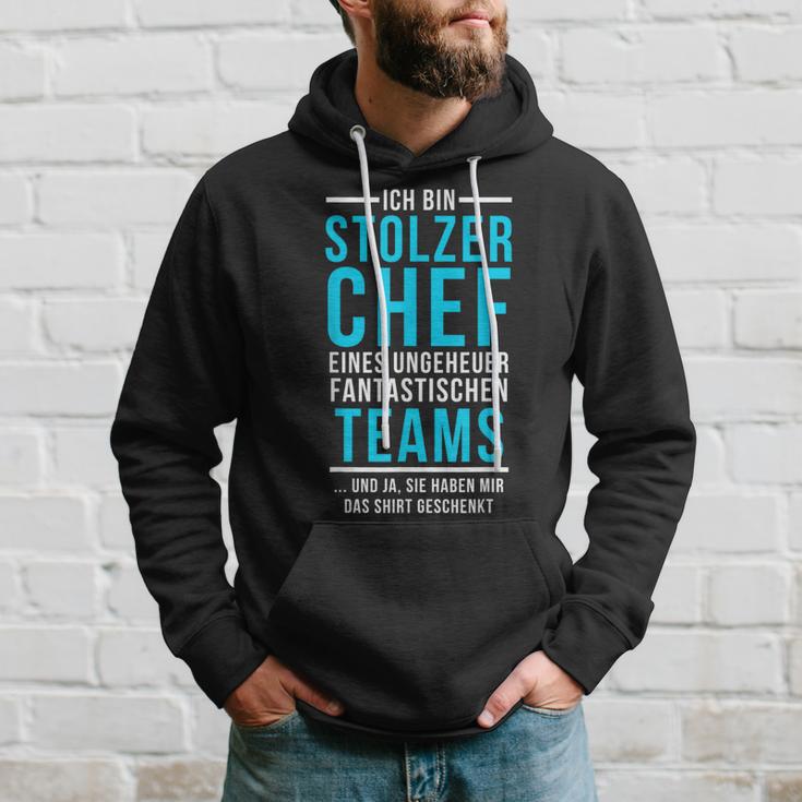 Stolzer Chef Eines Fantastische Teams Saying Kapuzenpullover Geschenke für Ihn