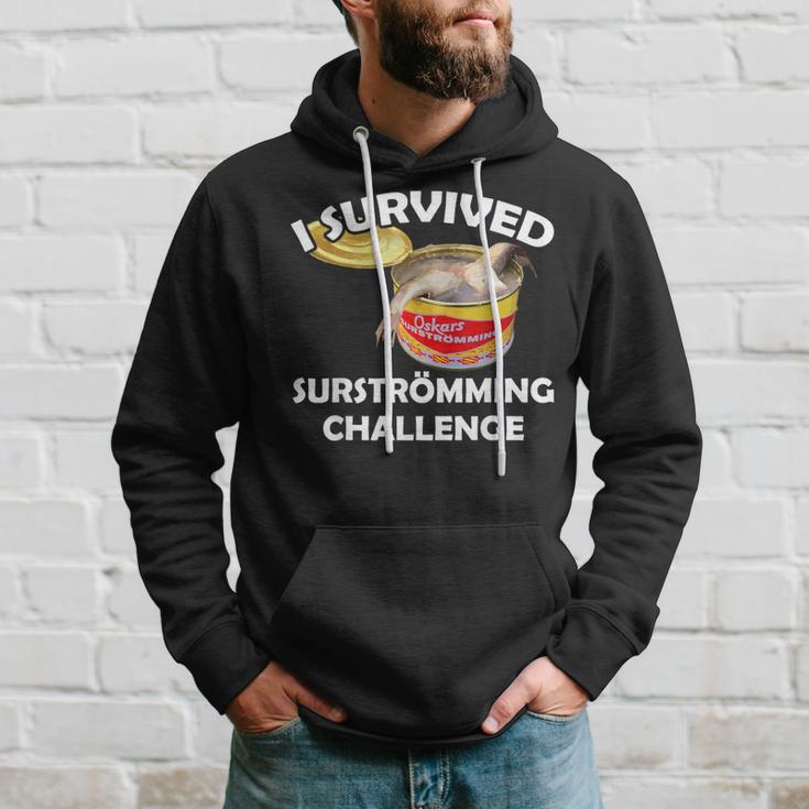 Surströmming I Survived Surströmming Challenge Kapuzenpullover Geschenke für Ihn