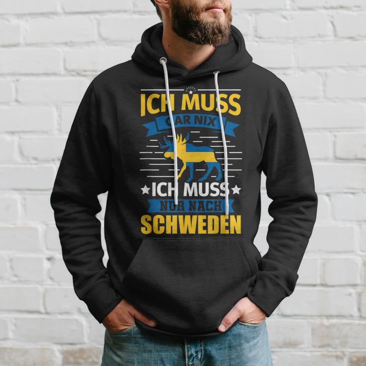 Sweden Ich Muss Nur Nach Sweden Ich Kapuzenpullover Geschenke für Ihn