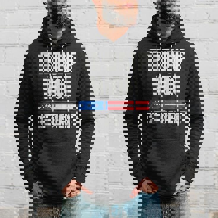 Trump Won Get Over It 2024 Donald Trump Won 2024 Hoodie Gifts for Him