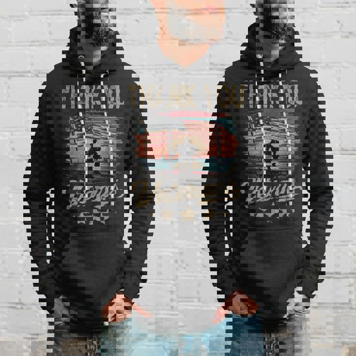 Us Veterans Day Thank You Veterans Patriotic Soldier Hoodie Gifts for Him