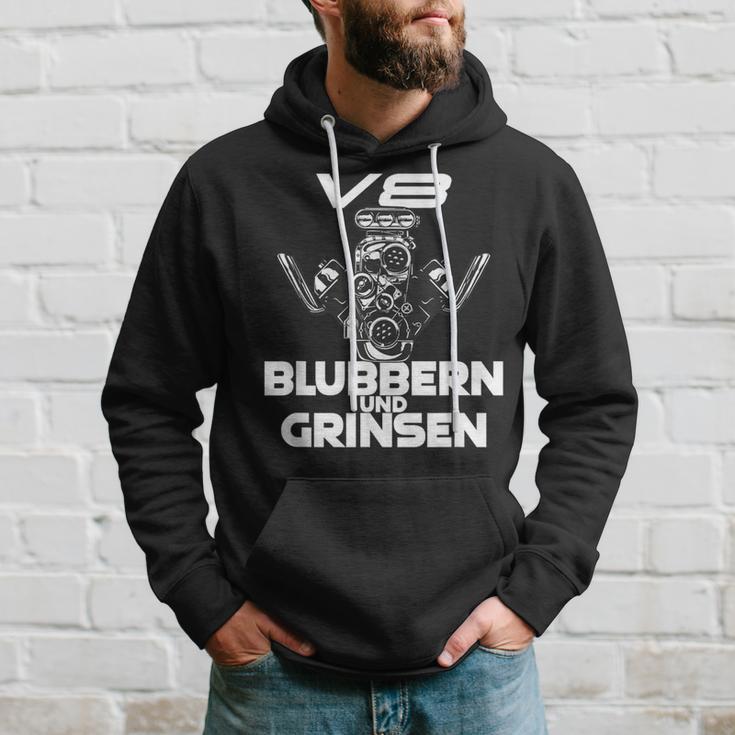 V8 Blubbern Und Grinsen Hubraum Kapuzenpullover Geschenke für Ihn