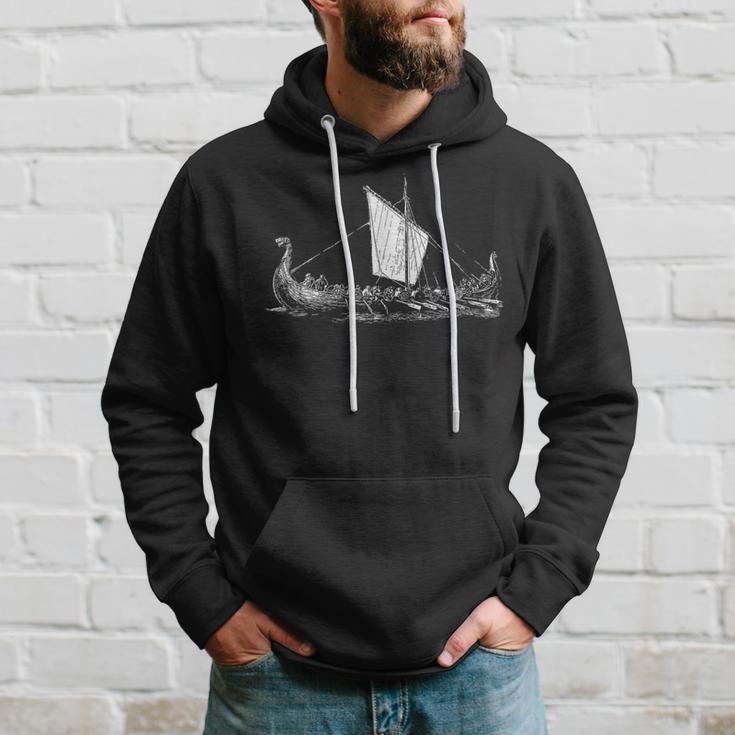 Viking Ship Nordic Mythology Nordmann & Walhalla Kapuzenpullover Geschenke für Ihn