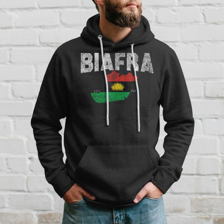 Vintage Biafra Flag Biafra Card Biafra Est 1967 Kapuzenpullover Geschenke für Ihn