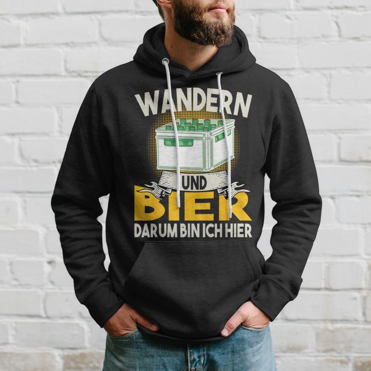 Wandern Und Bier Darum Bin Ich Hier Bierkasten Kapuzenpullover Geschenke für Ihn