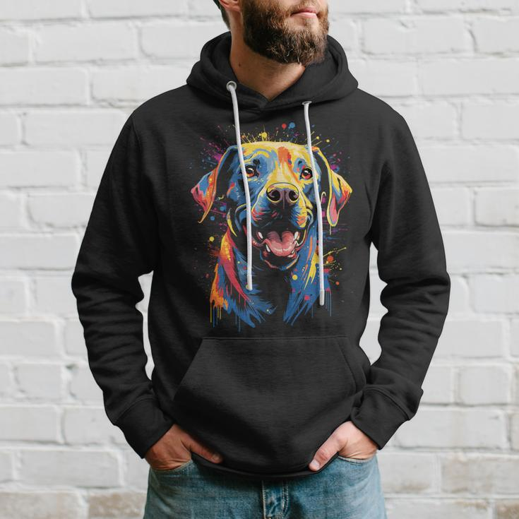 Watercolour Colourful Labrador Labbi Kapuzenpullover Geschenke für Ihn