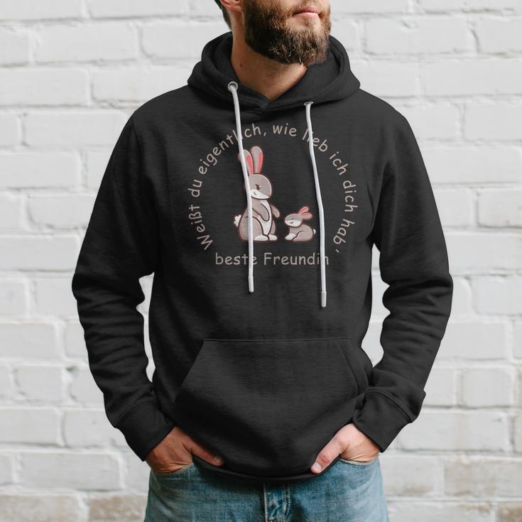 Weißt Du Wirklich Wie Lieb Ich Dich Hab' Beste Freundin Kapuzenpullover Geschenke für Ihn