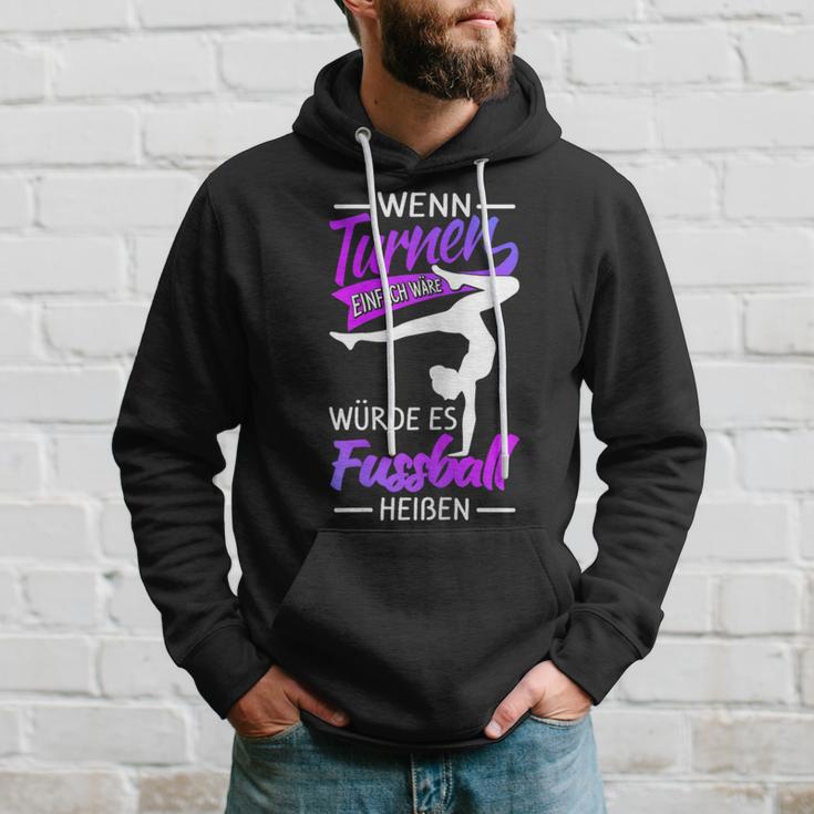 Wenn Turnen Einfach Wätde Es Fußball Heißen Wenn Turnnen Kapuzenpullover Geschenke für Ihn