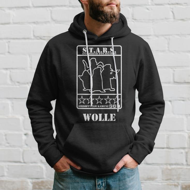 Wolle Logo Weiß Kapuzenpullover Geschenke für Ihn