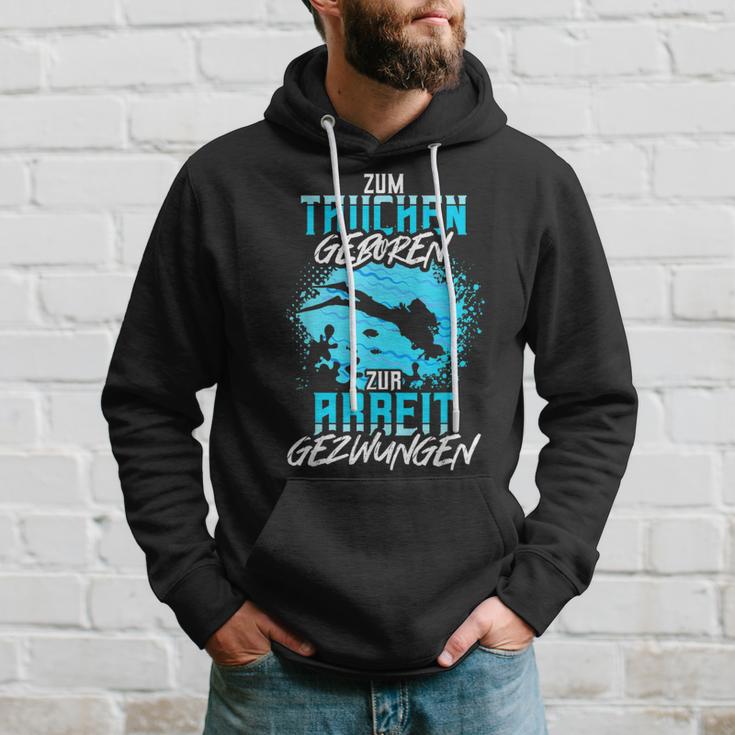 Zum Diving Geboren Slogan Sea Diver Kapuzenpullover Geschenke für Ihn