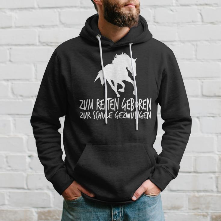 Zum Reiten Geboren Zur Schule Gezzwungen S Kapuzenpullover Geschenke für Ihn