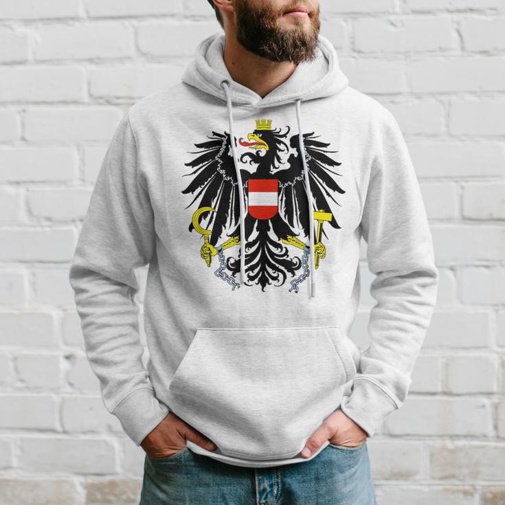 Austria Federal Eagle Red Red Eagle Retro Kapuzenpullover Geschenke für Ihn