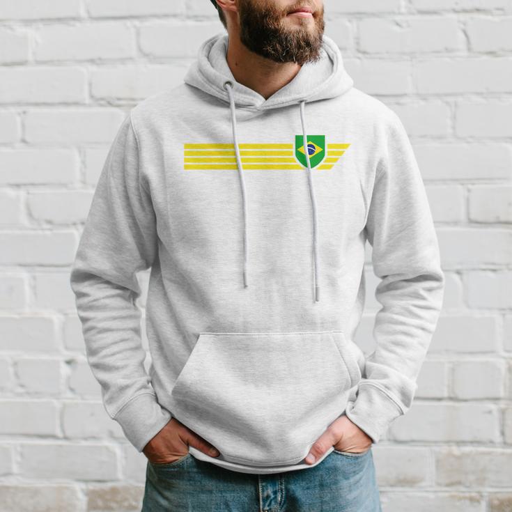 Brazil Seleção Fan Jersey Blue Kapuzenpullover Geschenke für Ihn