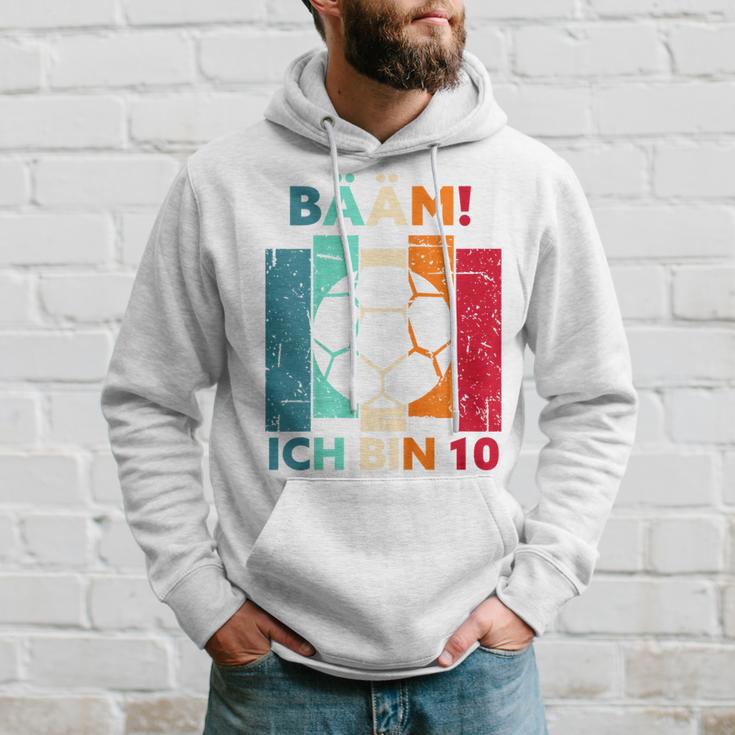 Children's Bäm Ich Bin 10 Zehn Jahre Junge 10Th Birthday Football Kapuzenpullover Geschenke für Ihn