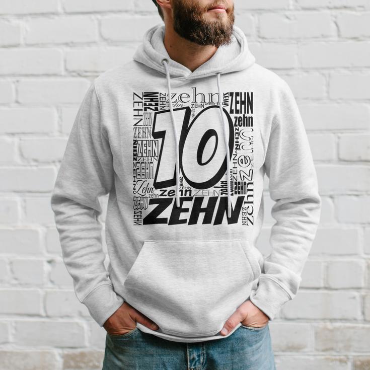 Children's Birthday Ich Bin 10 Zahlwort Zehn Kapuzenpullover Geschenke für Ihn