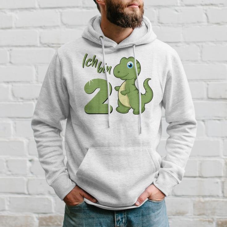 Children's Dino 2Nd Birthday 'Ich Bin Schon 2 Jahre Alt' Kapuzenpullover Geschenke für Ihn