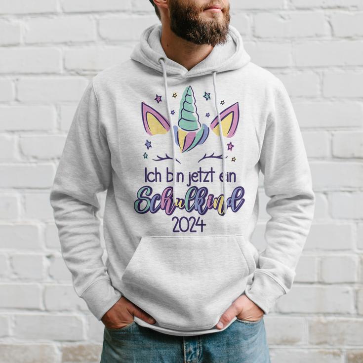 Children's Hurra Ich Bin Jetzt Ein Schulkind 2024 Unicorn First Day At School Kapuzenpullover Geschenke für Ihn