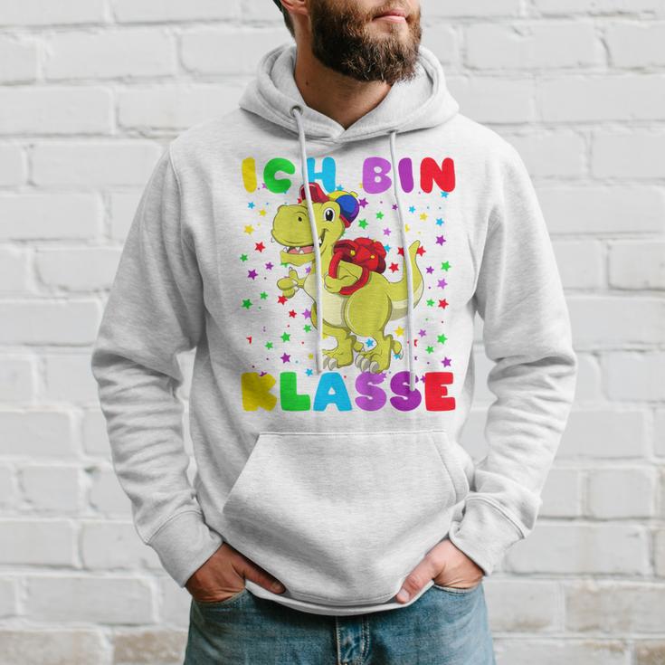 Children's Ich Bin 1 Class Dino Mit Schulsack Kapuzenpullover Geschenke für Ihn