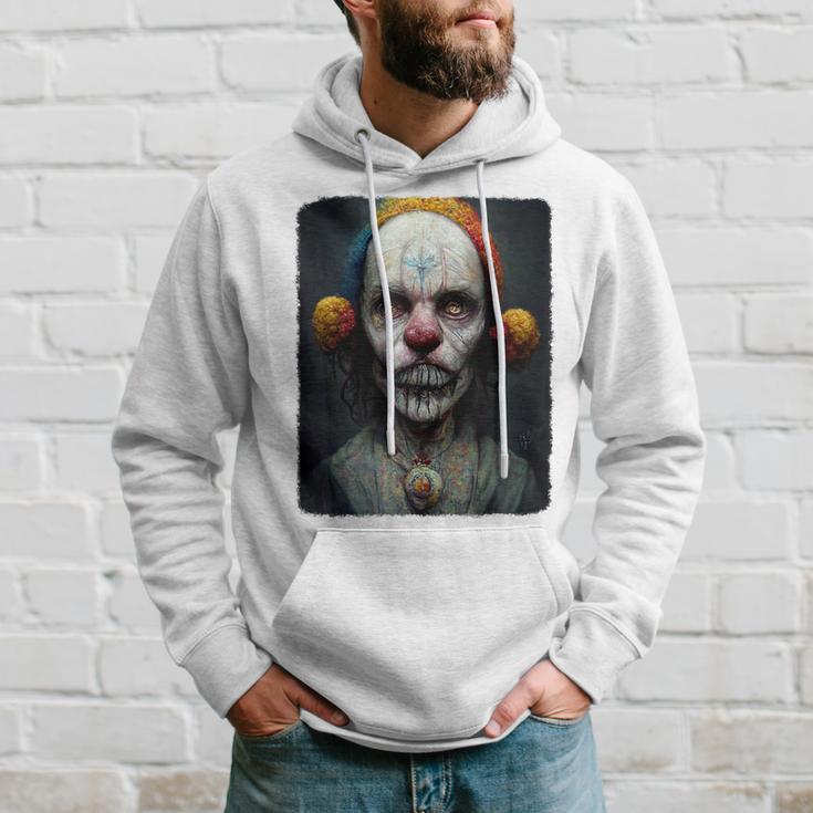 Scary Clown Pattern Print Men Women Pullover Hoodie