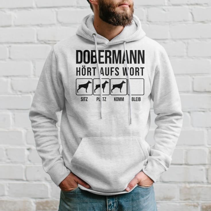 Dobermann Hört Aufs Wort Dobermann Kapuzenpullover Geschenke für Ihn