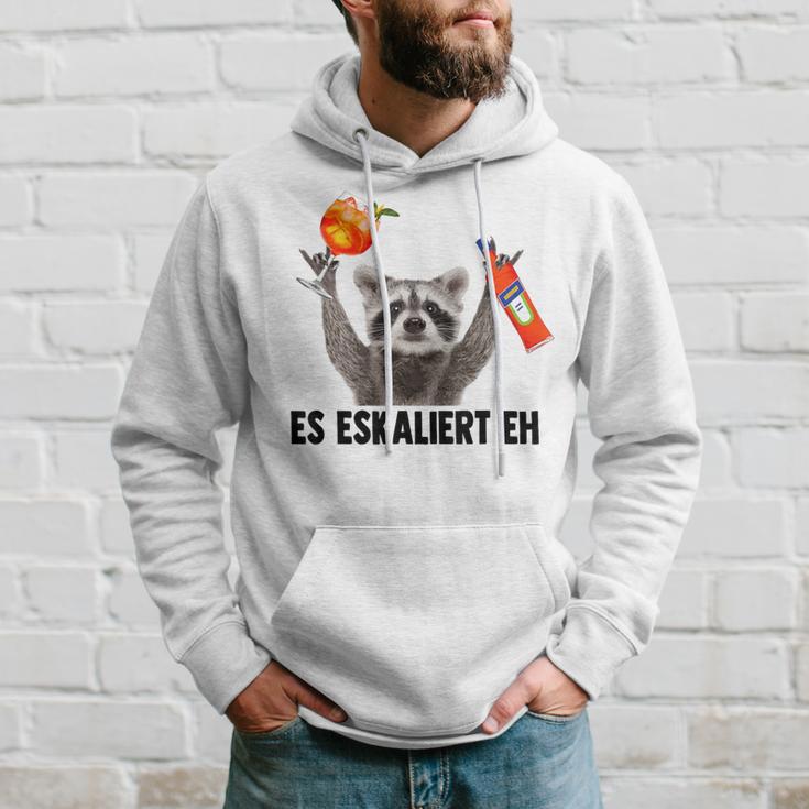 Es Eskaliert Eh X Raccoon Meme Racoon X Pedro Spritz Kapuzenpullover Geschenke für Ihn