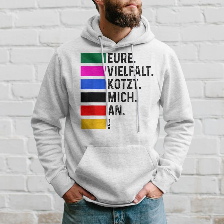 Eureielfalt Kotzt Mich An Blue Kapuzenpullover Geschenke für Ihn