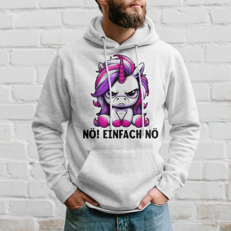 Unicorn Nö Einfach Nö Slogan Kapuzenpullover Geschenke für Ihn