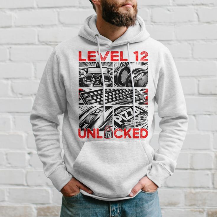 Geburtstag Level 12 Freigeschaltet Gaming & Zocker Kapuzenpullover Geschenke für Ihn