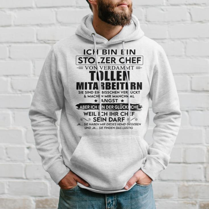 Ich Bin Ein Stolzer Chefonerdammt Tollen Mitarbeitern Gray Kapuzenpullover Geschenke für Ihn