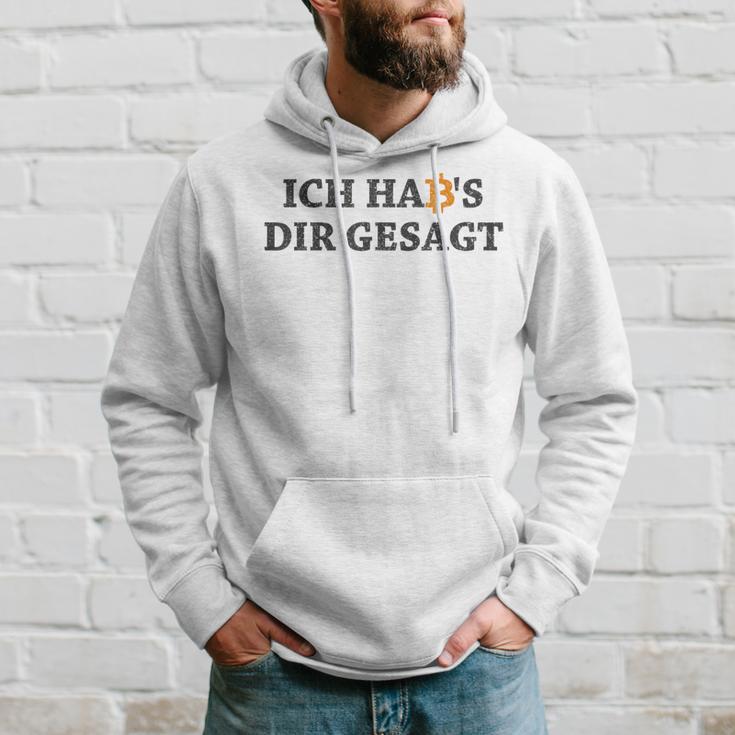 Ich Hab's Dir Gesagt Bitcoin Slogan Blockchain Kapuzenpullover Geschenke für Ihn