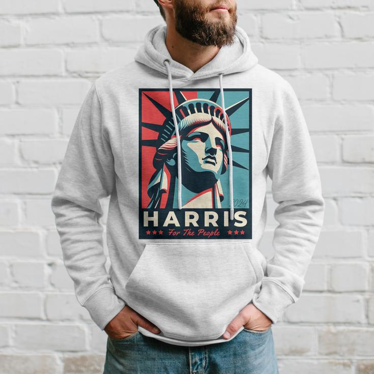 Kamala Harris 2024 Freiheitsstatue Repräsentiert Freiheit 2024 Kapuzenpullover Geschenke für Ihn