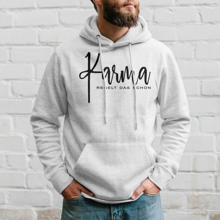 Karma Regelt Das Schon Schicksal Karma Kapuzenpullover Geschenke für Ihn