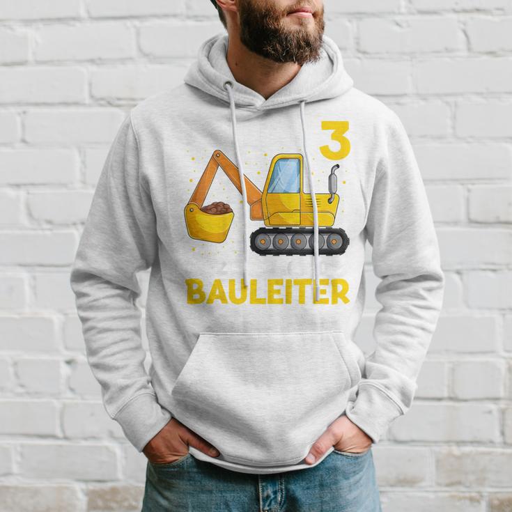 Kinder Endlich 3 Jetzt Bin Ich Der Bauleiter Geburtstagskind Digger Kapuzenpullover Geschenke für Ihn