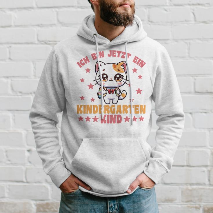 Kinder Ich Bin Jetzt Ein Kindergartenkind Kindergarten Cat German Kapuzenpullover Geschenke für Ihn