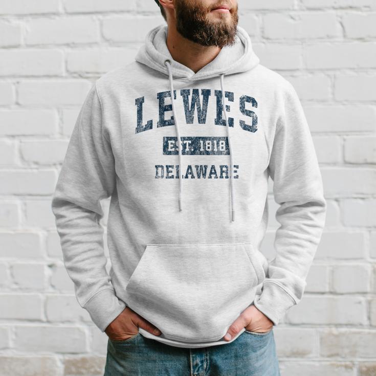 Lewes Delaware Deintage-Sportdesign Marineblau-Druck Kapuzenpullover Geschenke für Ihn