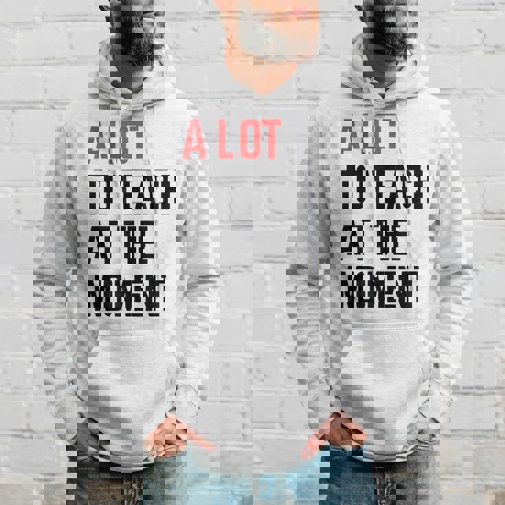 A Lot To Teach At The Moment Vibes Inspiring Lessons Moment Hoodie Gifts for Him
