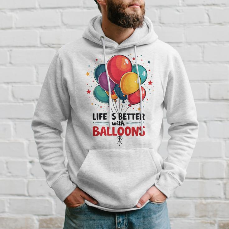 Lustiger Looner Mit Aufschrift „I Love Balloons“ Für Ballonliebhaber Kapuzenpullover Geschenke für Ihn