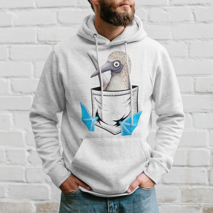 Lustiger Meeres-Vogel Blaufußtölpel In Der Tasche Kapuzenpullover Geschenke für Ihn