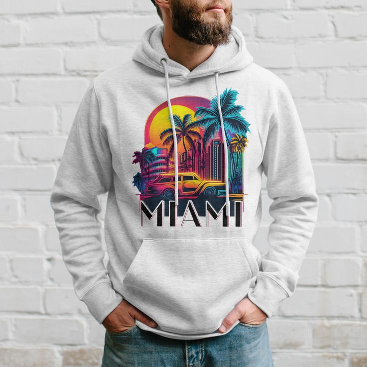 Miami Floridaibrant Colorful Miami Souvenir Kapuzenpullover Geschenke für Ihn