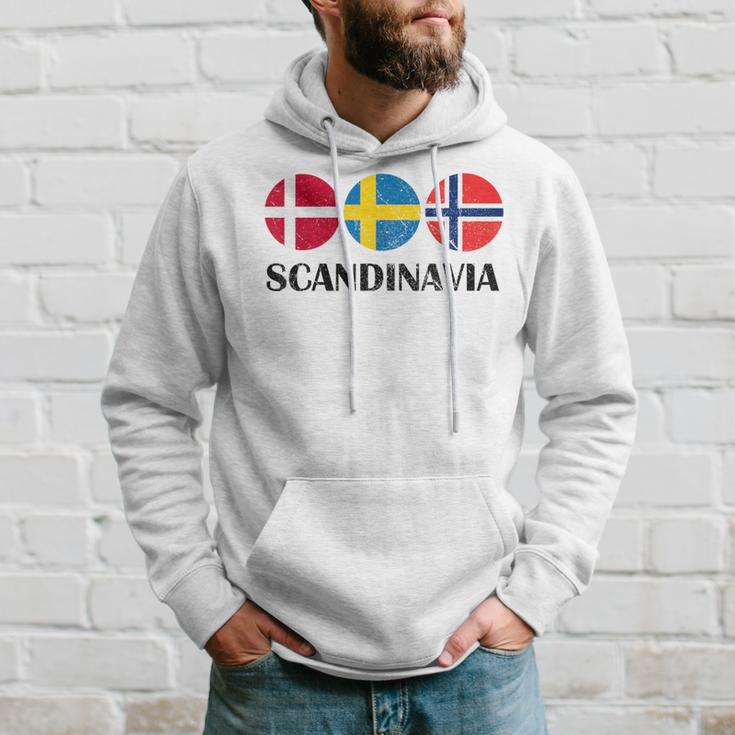 Norway Sweden Denmark Flags Scandinavian Flags Scandinavia Kapuzenpullover Geschenke für Ihn