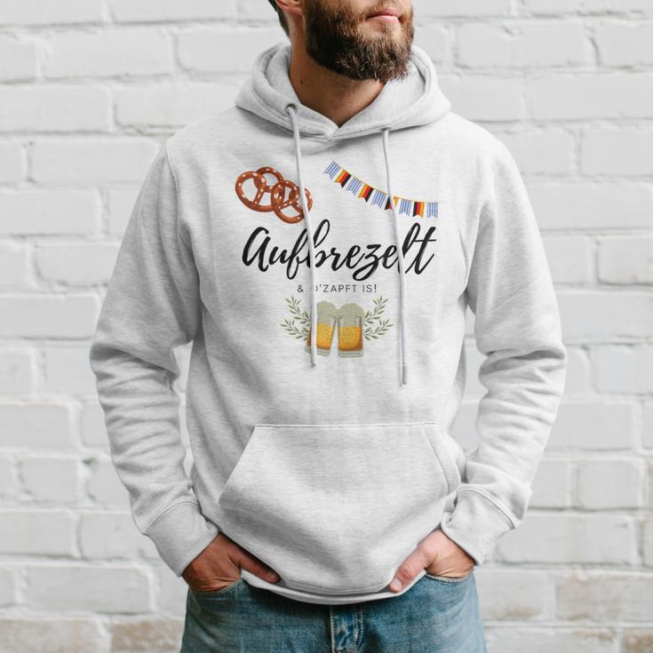 Oktoberfest Wiesn Saying Aufbrezel& O'zapft Is Kapuzenpullover Geschenke für Ihn